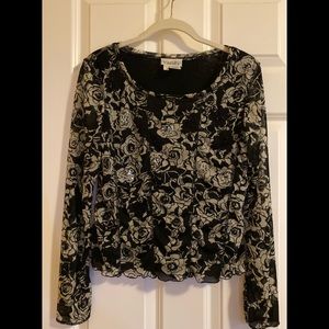 EUC Vanity sheer layered top.